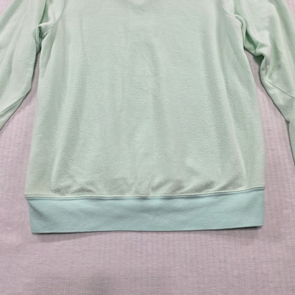 NWT Wildfox Mint Green Beach Bums Graphic V-Neck Sweatshirt XS Y2K Retro Lounge - Picture 11 of 11